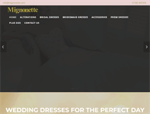 Tablet Screenshot of mignonette.com